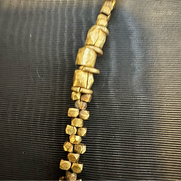 Indian Gold Tone Beaded Necklace - Picture 5 of 7